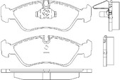 Klocki hamulcowe - przednie Astra F / Calibra / Vectra A / Vectra B  → OP 05808