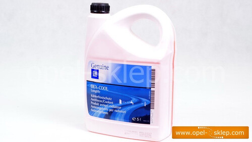 Płyn do chłodnic - koncentrat 5L DEX - COOL OPEL - GM
