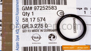 Uszczelka - oring dyszy wtryskiwacza 1.7 DTI / CDTI - 5817574 OPEL - GM