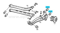 Tuleja wahacza tylnego - wzdłużnego Vectra B - 423121 OPEL - GM