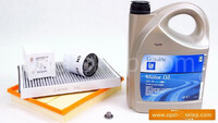 Zestaw przeglądowy olej + filtry Astra H - 1.6 * 1.8 * 2.0 benzyna OPEL - GM / Germany