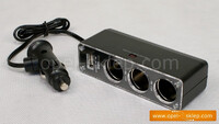 Rozgałęźnik - rozdzielacz - 3x + zasilacz USB OP 022