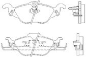 Klocki hamulcowe - przednie Astra G → OP 05034