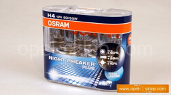 Komplet żarówek reflektorowych H4 - NIGHT BREAKER PLUS +90% - OSRAM