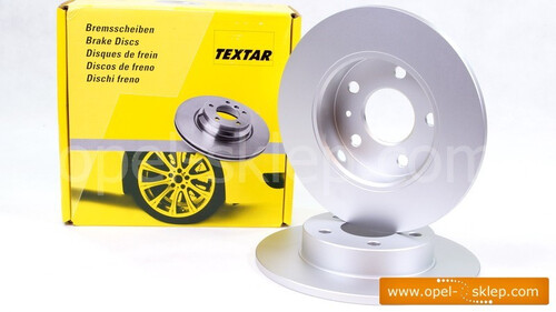 Tarcze hamulcowe tylne Astra / Meriva / Zafira - 264 mm TEXTAR - 5 śrub