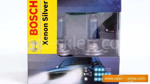 Zestaw żarówek H7 BOSCH Xenon Silver 12V 55W + 50%