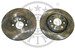 Tarcze hamulcowe przednie - Astra F * Vectra A / B * Calibra - 256mm Optimal Germany